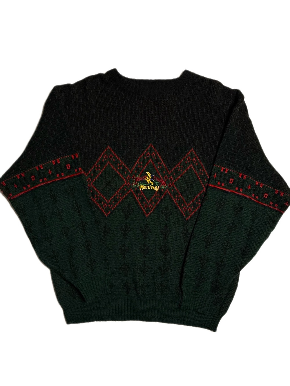 Vintage Club International Mountain Knit Sweater Size L